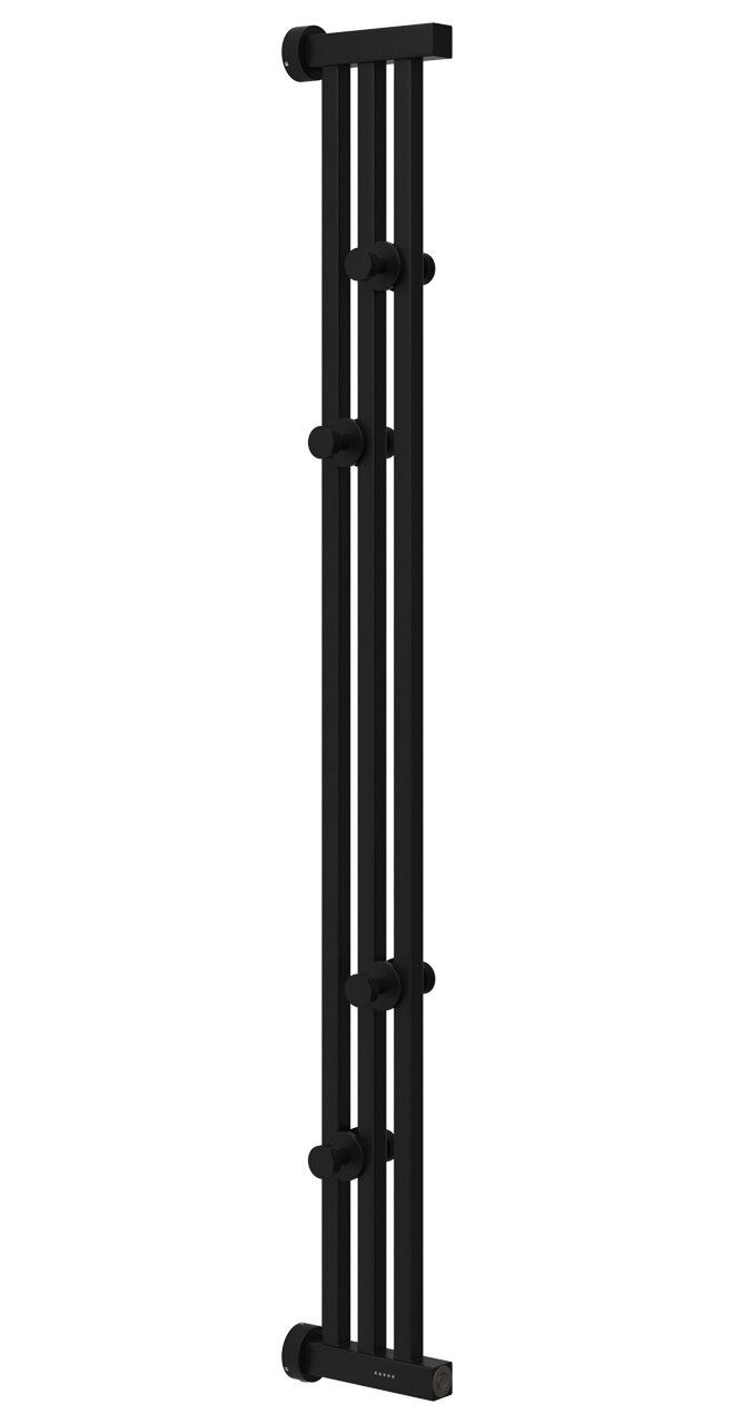 Электрический полотенцесушитель Хорда 4.0 1200х166 матовый чёрный арт. 31-0834-1200