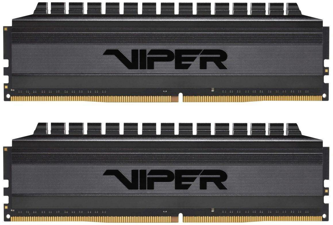 Оперативная память Patriot Viper 4 Blackout DDR4 - 2x 16Gb, 3600 МГц, DIMM, CL18 (pvb432g360c8k)