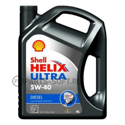 SHELL 550040558 5W40 4L HELIX ULTRA DIESEL   