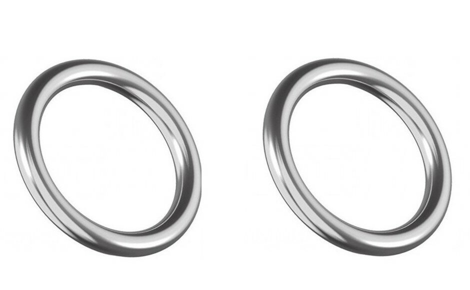 Кольцо сварное полированное нержавеющая сталь А4 3х15( 2 шт.)