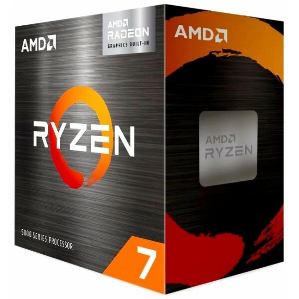 Процессор AMD Ryzen 7 5700G (Multipack) (Cezanne, AM4, 8 ядер, частота 4.6/3.8 ГГц, кэш 4 Мб + 16 МБ, техпроцесс 7 нм, TDP 65W)