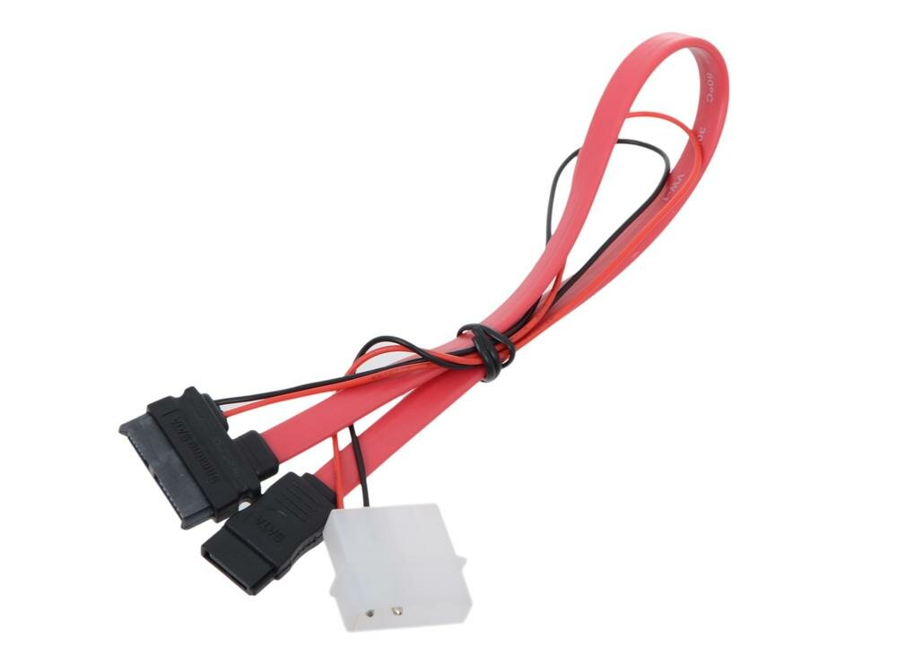 Кабель соед. SATA Slimline SATA 6+7P/SATA 7P + Power for miniITX case