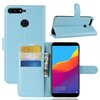 Чехол с визитницей для Huawei Y6 Prime (2018) / Honor 7A / Honor 7C (AUM-L41) / Honor 7A Pro (AUM-L29) (голубой) - изображение