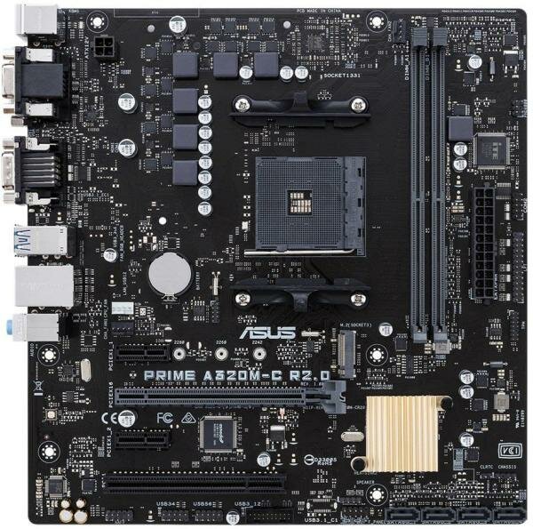 Материнская плата ASUS PRIME A320M-C R2.0 Socket AM4 AMD A320 2xDDR4 1xPCI-E 16x 1xPCI 2xPCI-E 1x 4 mATX