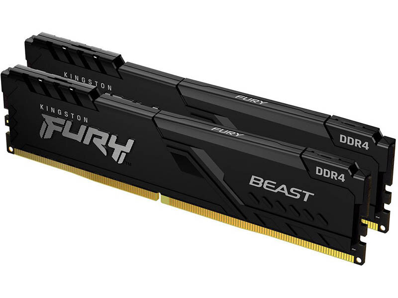 Оперативная память Kingston FURY Beast 32 ГБ (16 ГБ x 2 шт.) DDR4 2666 МГц DIMM CL16 KF426C16BB1K2/32