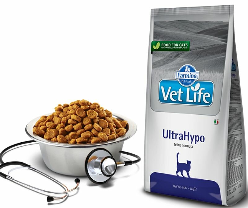 Farmina Vet Life для кошек при неблагоприятных реакциях на пищу (ultrahypo)