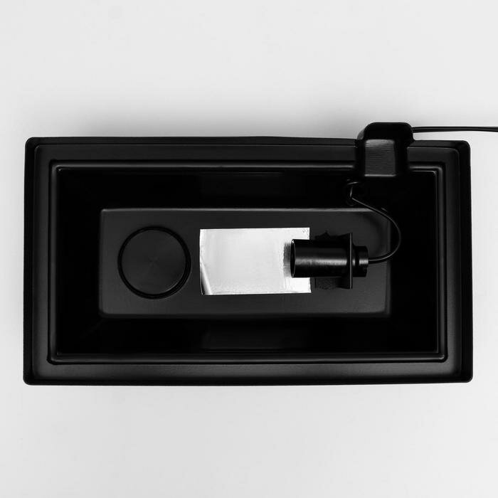 Пижон Аквариум прямоугольный Атолл с крышкой, 13 литров, 30 х 16 х 26/31 см, чёрный - фотография № 7