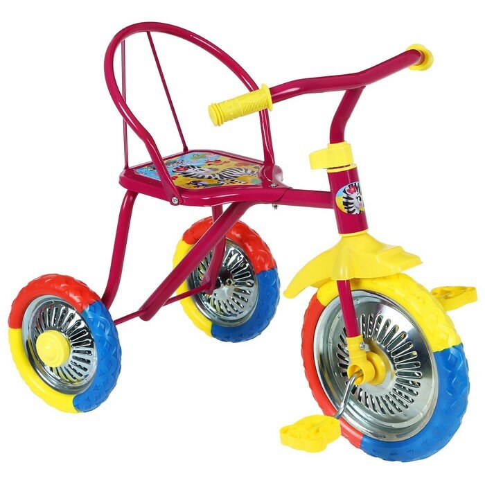 Micio Велосипед трёхколёсный Micio «Зверята», колёса 10"/8", цвет лиловый