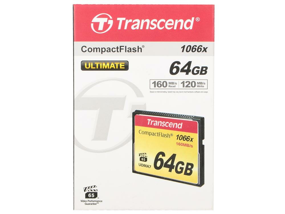 Карта памяти Compact Flash 64Gb Transcend <1000x