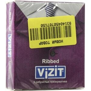 Презервативы Vizit Ribbed 3 шт