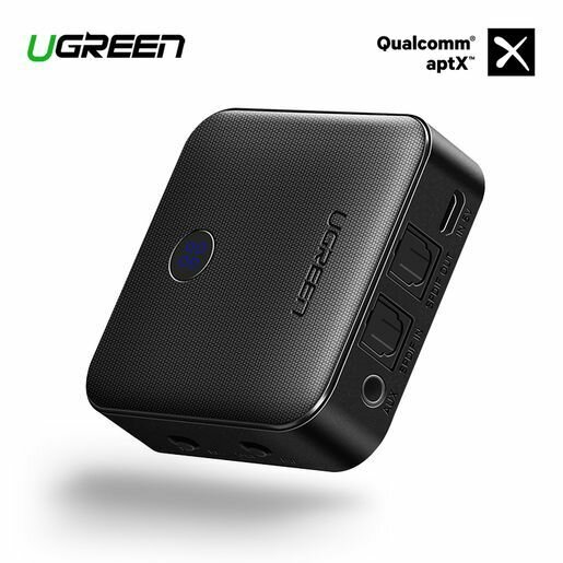 Адаптер Bluetooth приемник/передатчик UGREEN CM144 (70158) Bluetooth Transmitter/Receiver Aptx HD 50 (LY) (35 + optical fiber) Цвет: черный