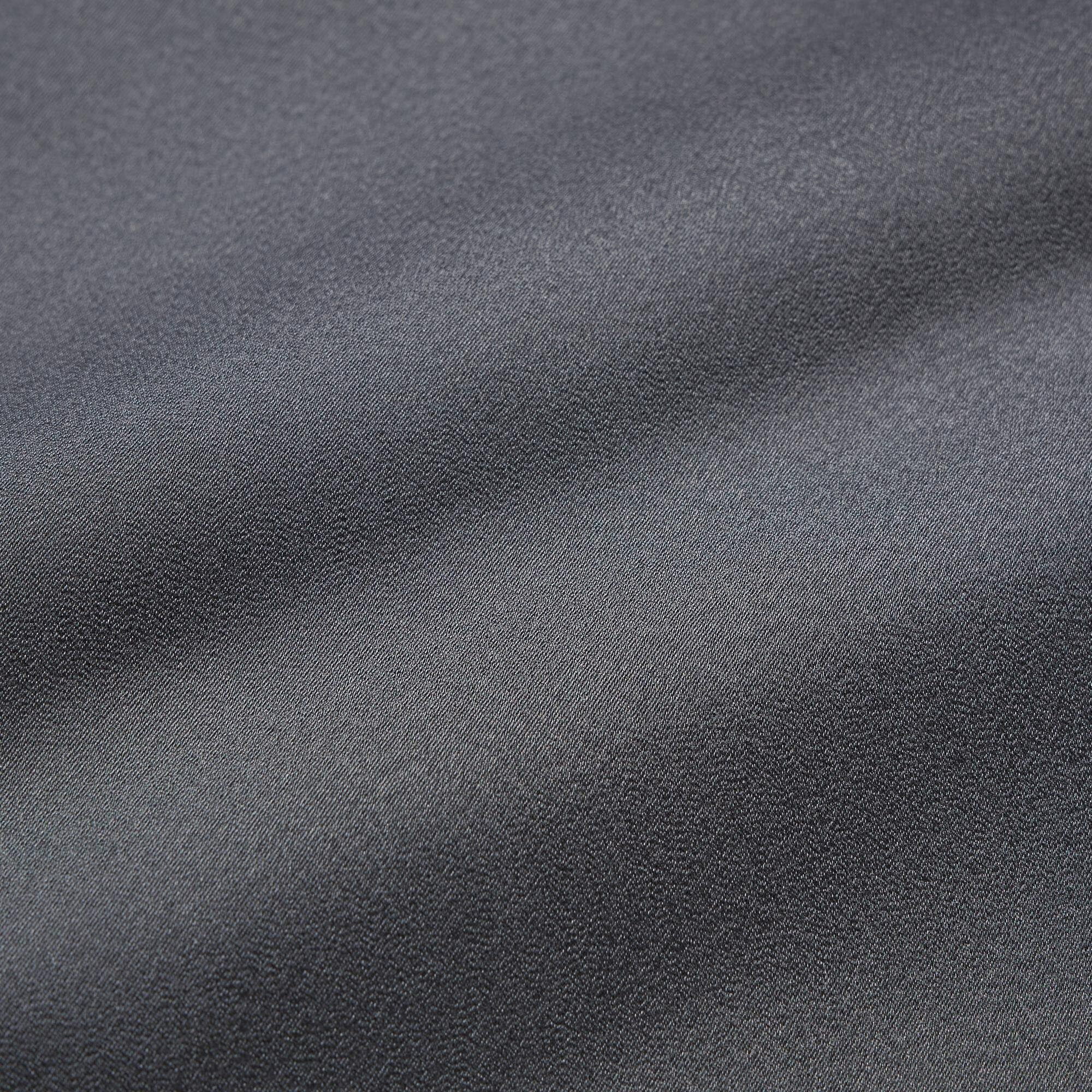 Атласная пижама с короткими рукавами, серый, XXL - фотография № 14