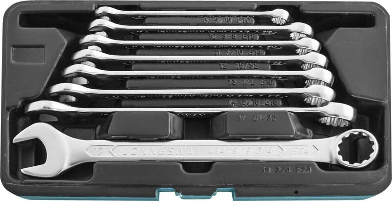 Набор ключей гаечных комбинированных Jonnesway Набор ключей гаечных комбинированных с профилем SUPER TECH от 8 до 19 мм
