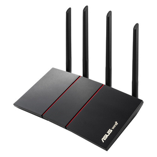 Wi-Fi роутер ASUS RT-AX55, AX1800, черный