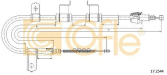 Трос Ст. Тормоза L Hy Getz -11 L=1598 Cofle арт. 17.2544