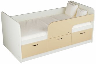 Кровать Радуга-2 1.6 корпус белый /кремовый