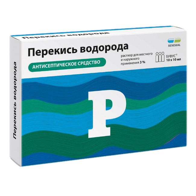 Перекись водорода р-р д/мест. и нар. прим.