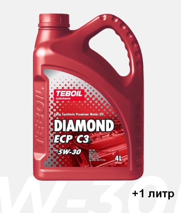 Промо Масло моторное синтетическое TEBOIL Diamond ECP C3 5W-30 4+1 TEB-5W30-DECP-4+1