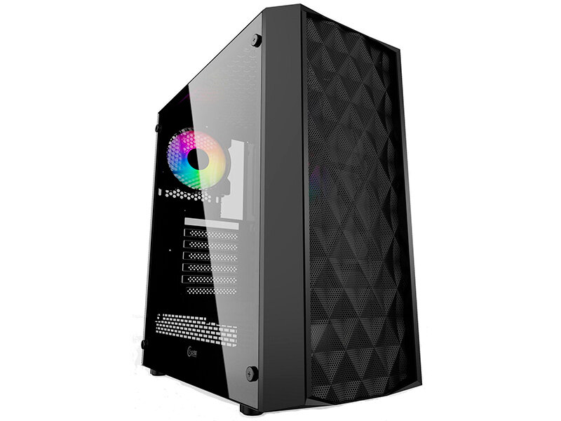 Корпус Powercase Diamond Mesh LED Black (CMDM-L1)