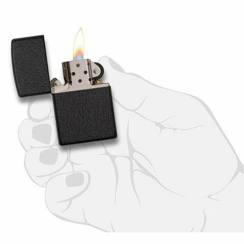 Зажигалка Zippo Classic Black Crackle 236 - фотография № 4