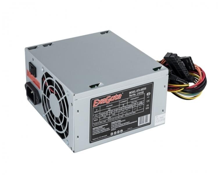 Блок питания EXEGATE EX219185RUS / 251772, 500W ATX-AB500 OEM