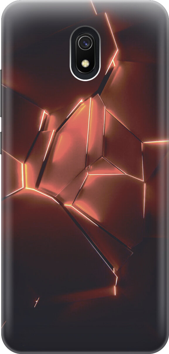 фото Силиконовый чехол Красные фонари на Xiaomi Redmi 8A / Сяоми Редми 8А