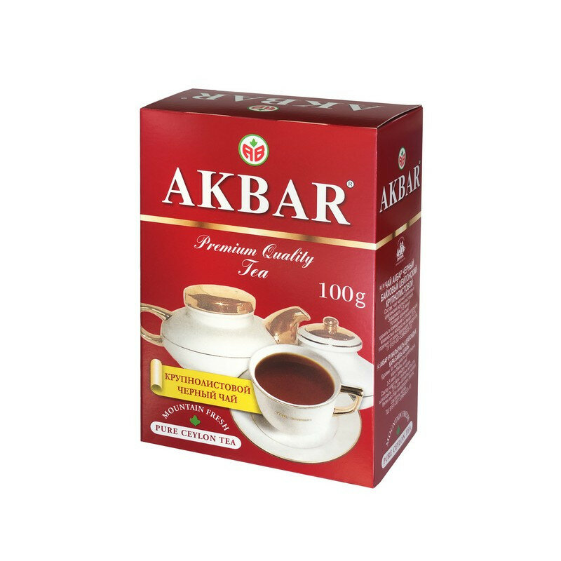 Чай Akbar Mountain Fresh листовой черный OPA, 100 г - фотография № 1