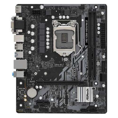 Материнская плата ASROCK H510M-HDV/M.2, LGA 1200, Intel H510, mATX, Ret