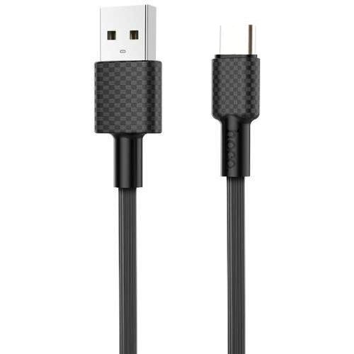 Кабель USB2.0 Cm-Am Hoco X29 2А Black, черный - 1 метр