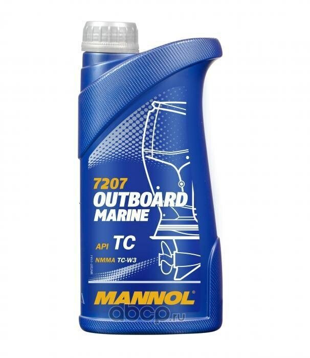 Масло моторное mannol outboard marine полусинтетическое 1 л 1412