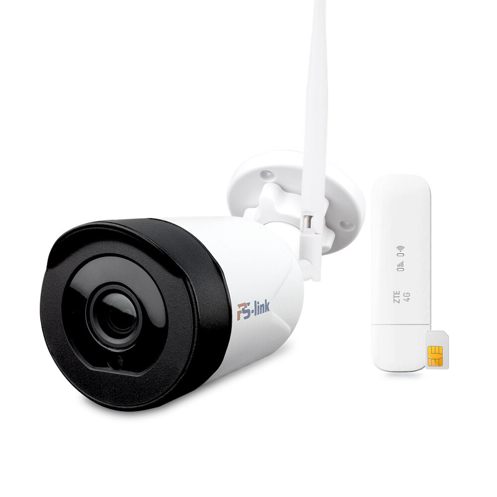 Комплект видеонаблюдения 4G мобильный 5Мп Ps-Link CXMG501-4G с 1 уличной камерой