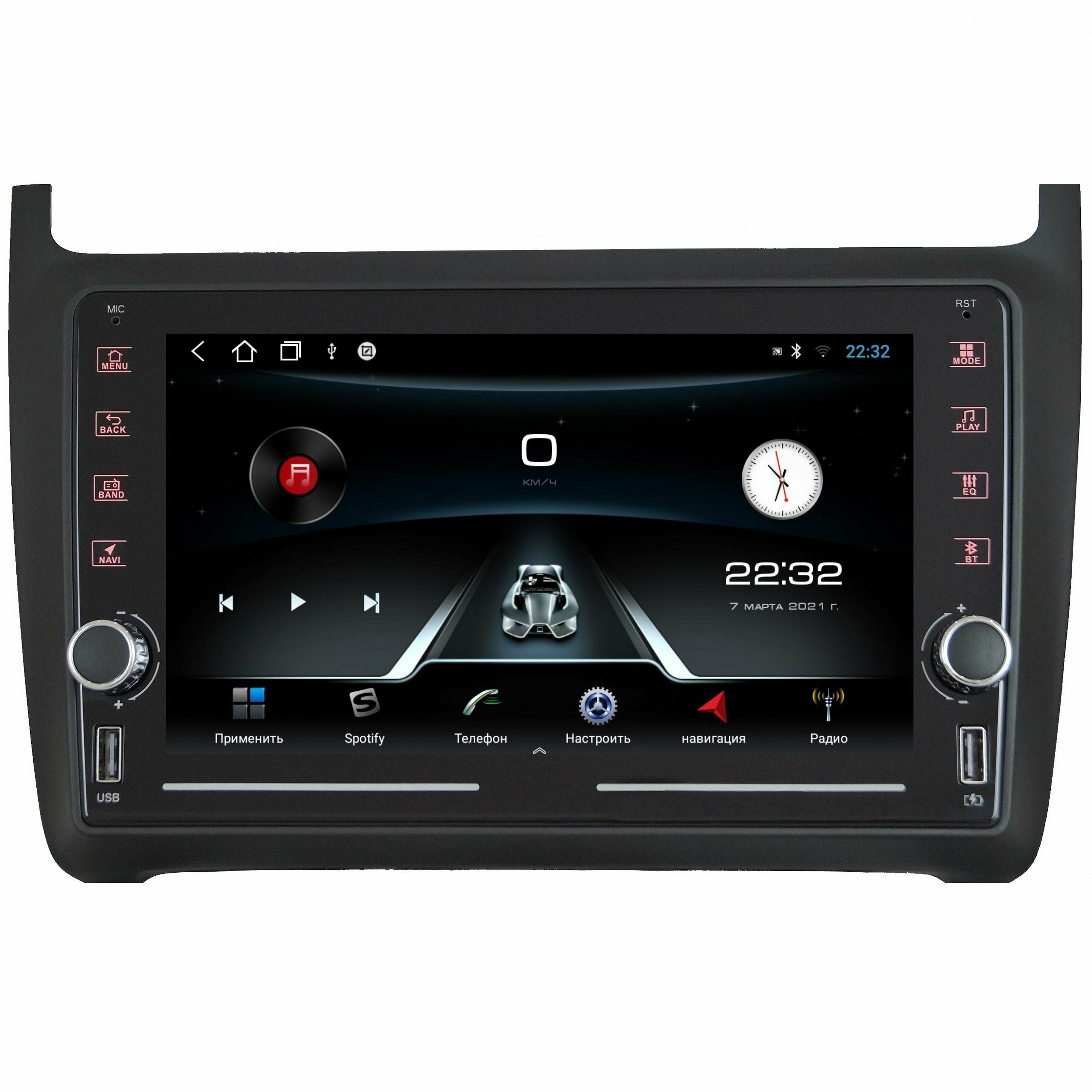 Магнитола R320 Фольксваген Поло Volkswagen Polo - Android 12 - Память 2+32Gb - IPS экран