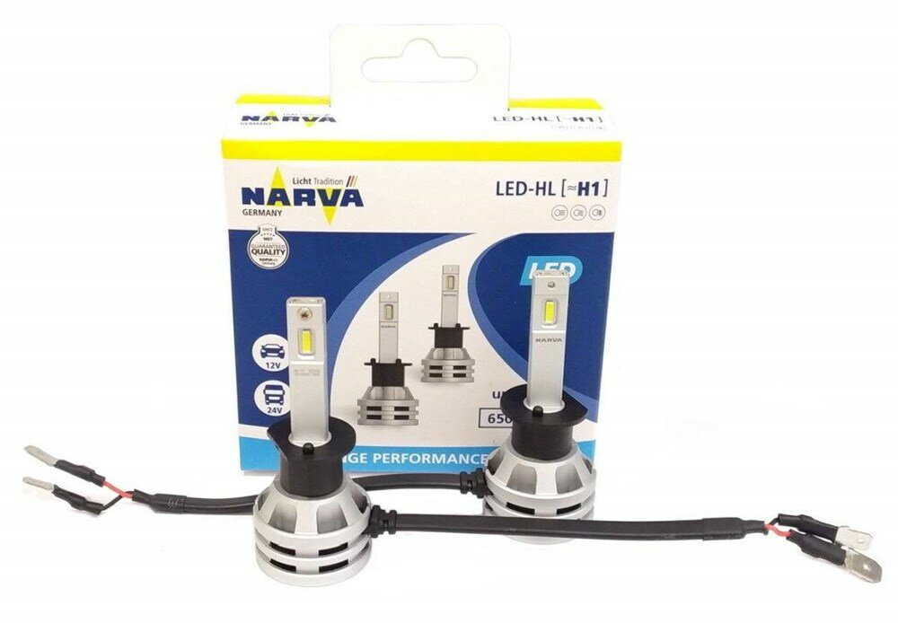 Лампа автомобильная светодиодная Narva Range Perfomance 180573000 H1 12/24V 19W P145s