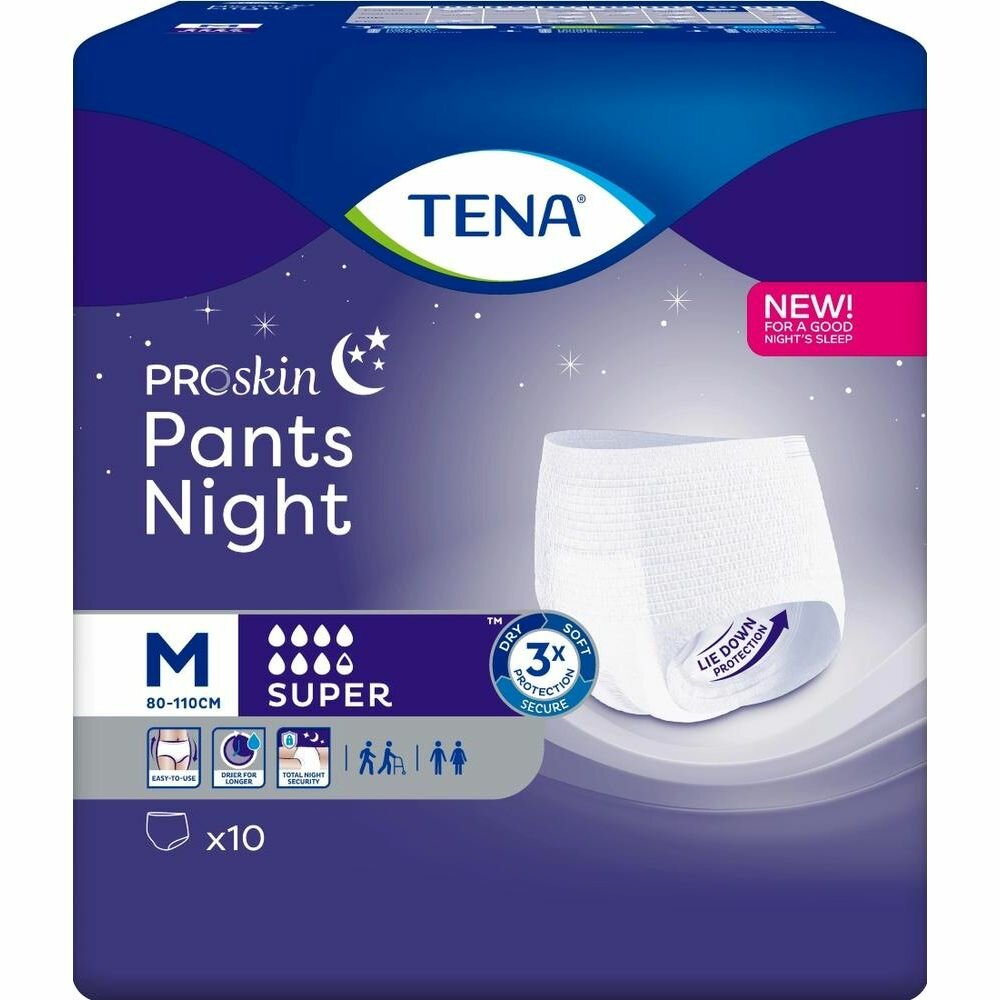 Подгузники-трусы Тена пантс Pants Night супер р.M N10