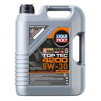 Моторное масло LIQUI MOLY Top Tec 4200 5w30 5л.