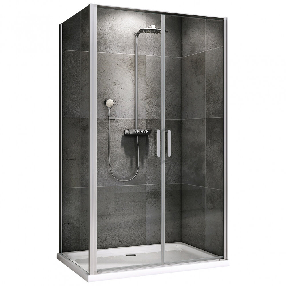 Душевой уголок Abber Sonnenstrand 100x70 AG04100C-S70 стекло прозрачное, профиль хром, без поддона