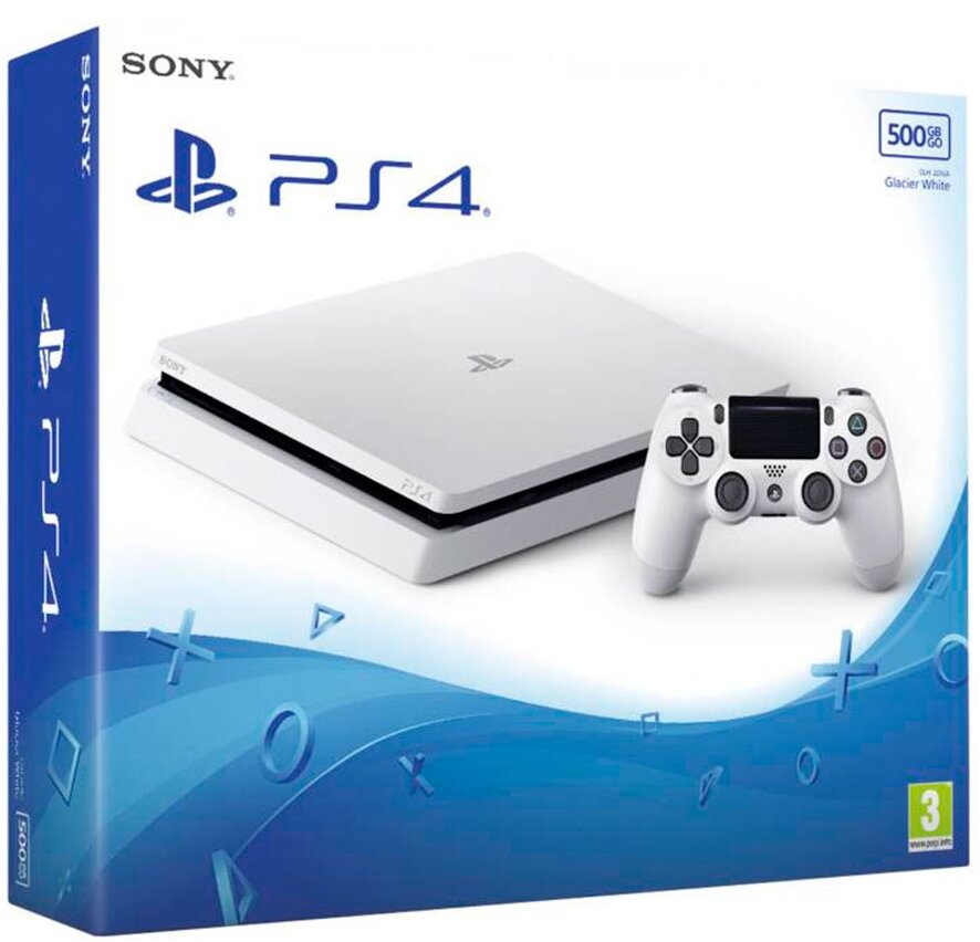 PlayStation 4 Slim 500  Glacier White