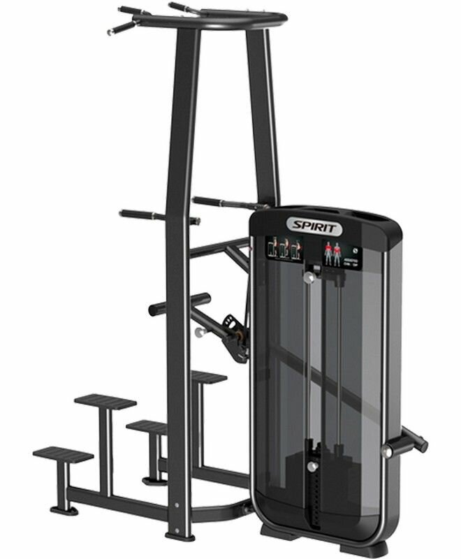 Отжимание/подтягивание с отягощением Spirit Fitness SP-3517 (Макс.вес). Стек 109 кг