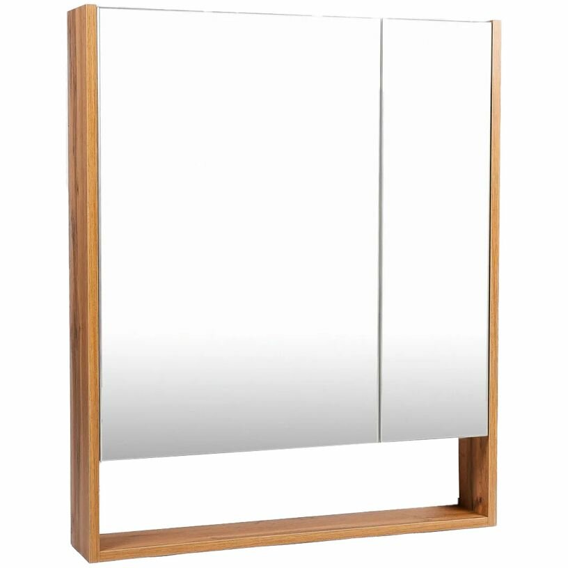 Зеркальный шкаф Viant Мальта 70, VMAL70-ZSH 850х700х134 правый/левый, без подсветки, дуб вотан