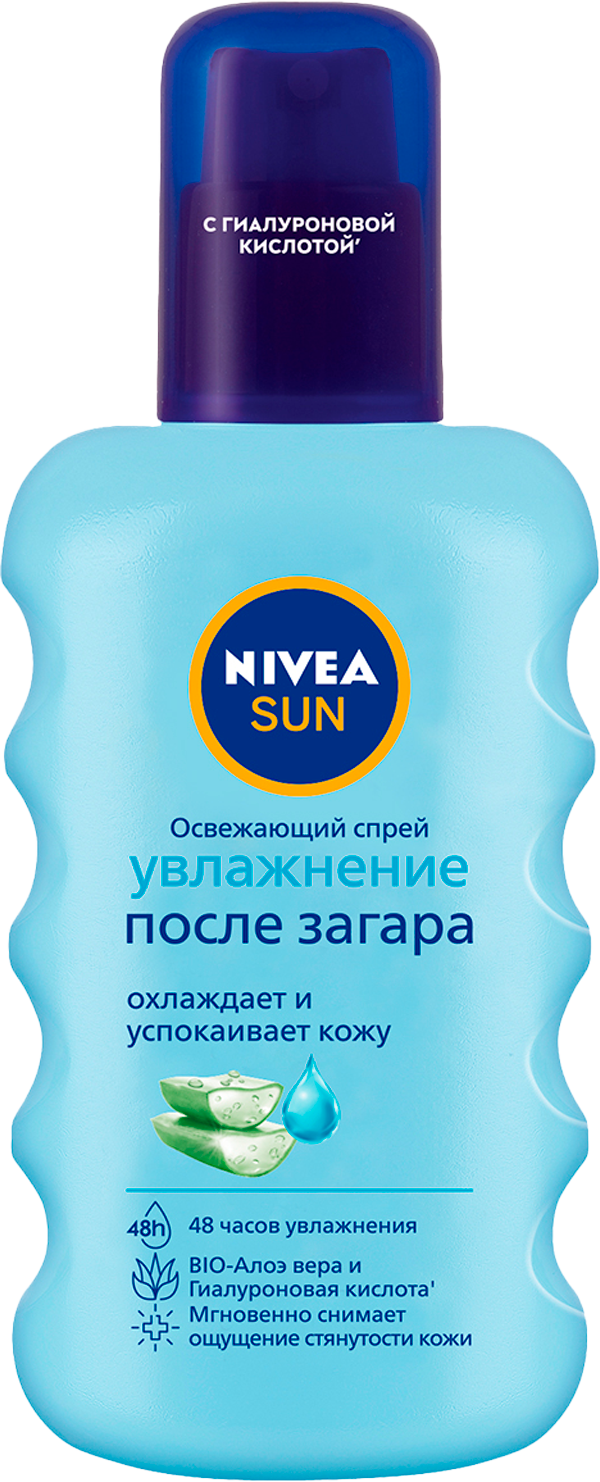 Спрей для тела Nivea Sun после загара освежающий с алоэ вера 200мл