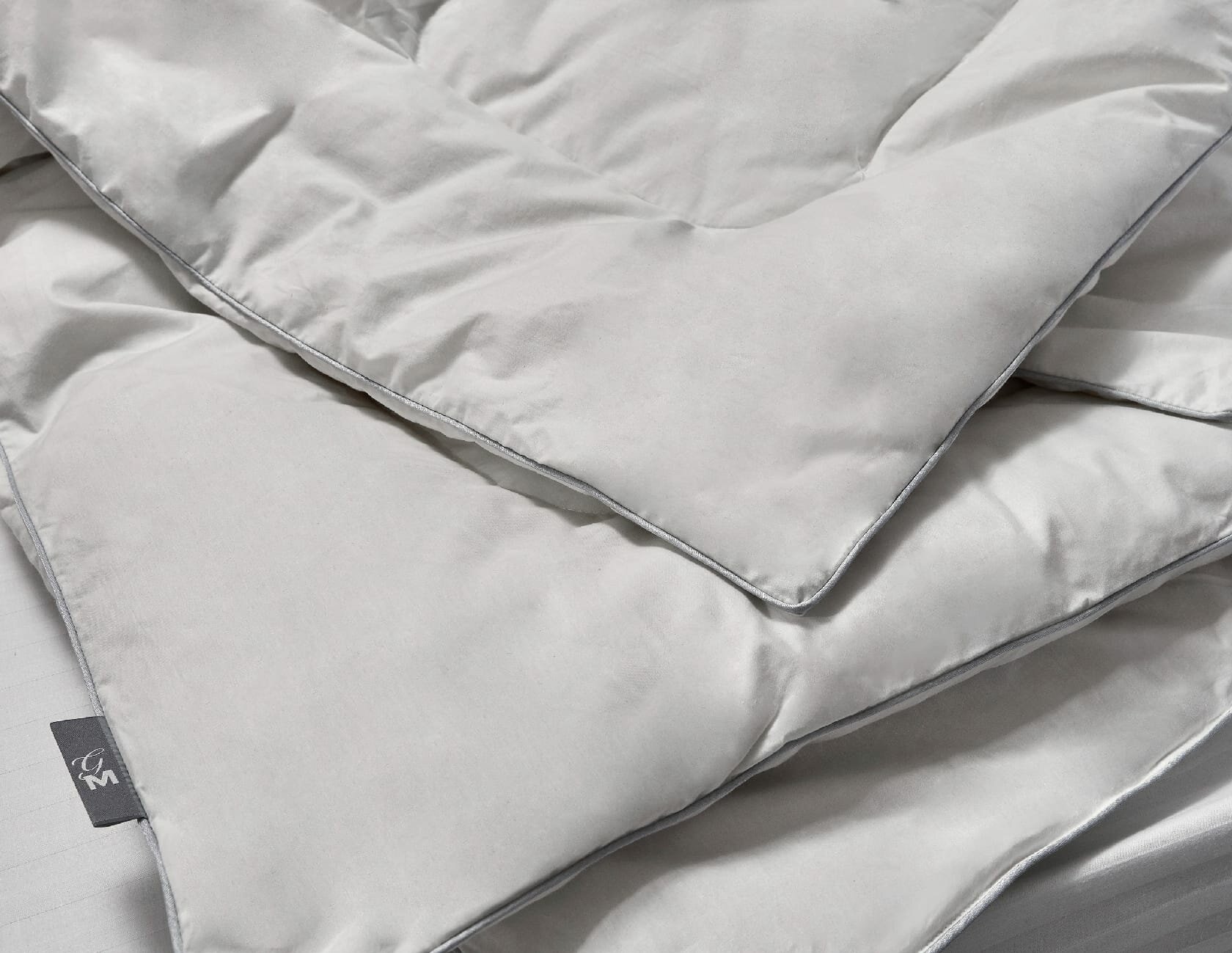 Пуховые одеяла ЗефирТекс Одеяло Marlene, однотонный, белый (200х220 см,) - фотография № 4
