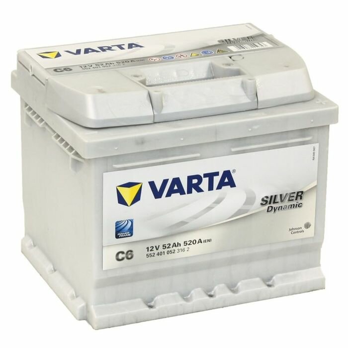 Varta Аккумуляторная батарея Varta 52 Ач, обратная полярность Silver Dynamic 552 401 052