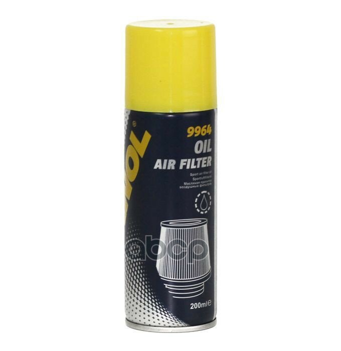 9964 Mannol Air Filter Oil 200 Мл. Масляная Пропитка Воздушных Фильтров Для Использования Во Всех 2-Тактных И 4-Тактных Мотоц...