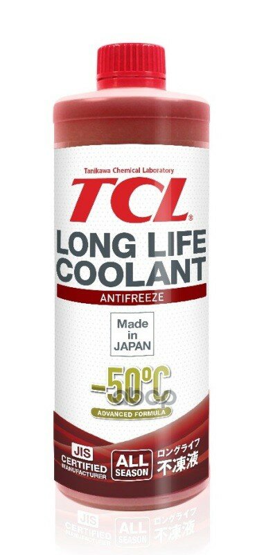 Антифриз Tcl Llc -50C Красный, 1 Л TCL арт. LLC33145