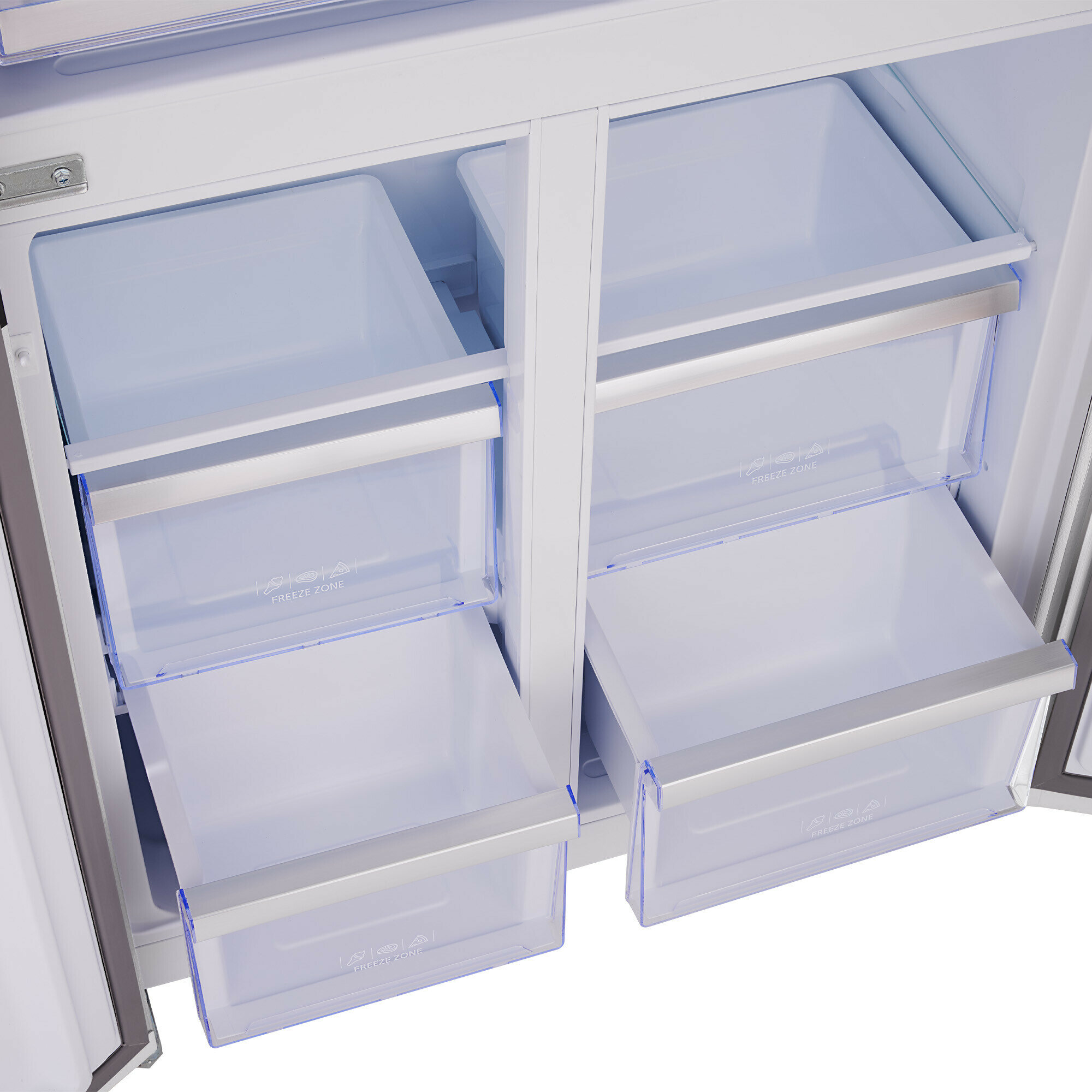 Холодильник Side by Side Tesler RCD-482I WHITE GLASS - фотография № 10