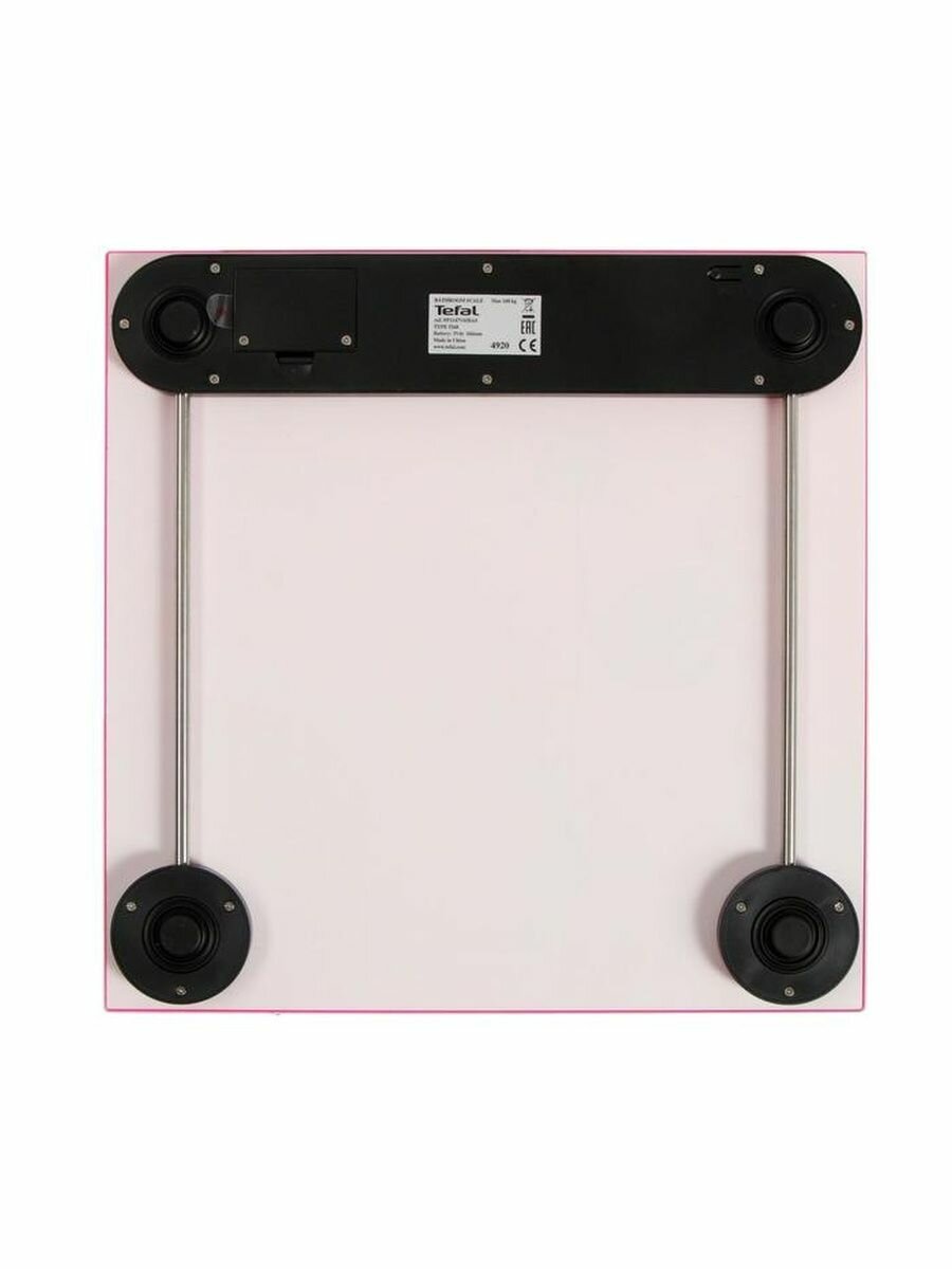 Весы электронные напольные TEFAL PP1531V0 до 160 кг, розовые - фотография № 3