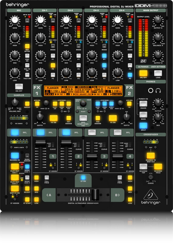 Behringer DDM 4000 Digital PRO Mixer DJ-пульт