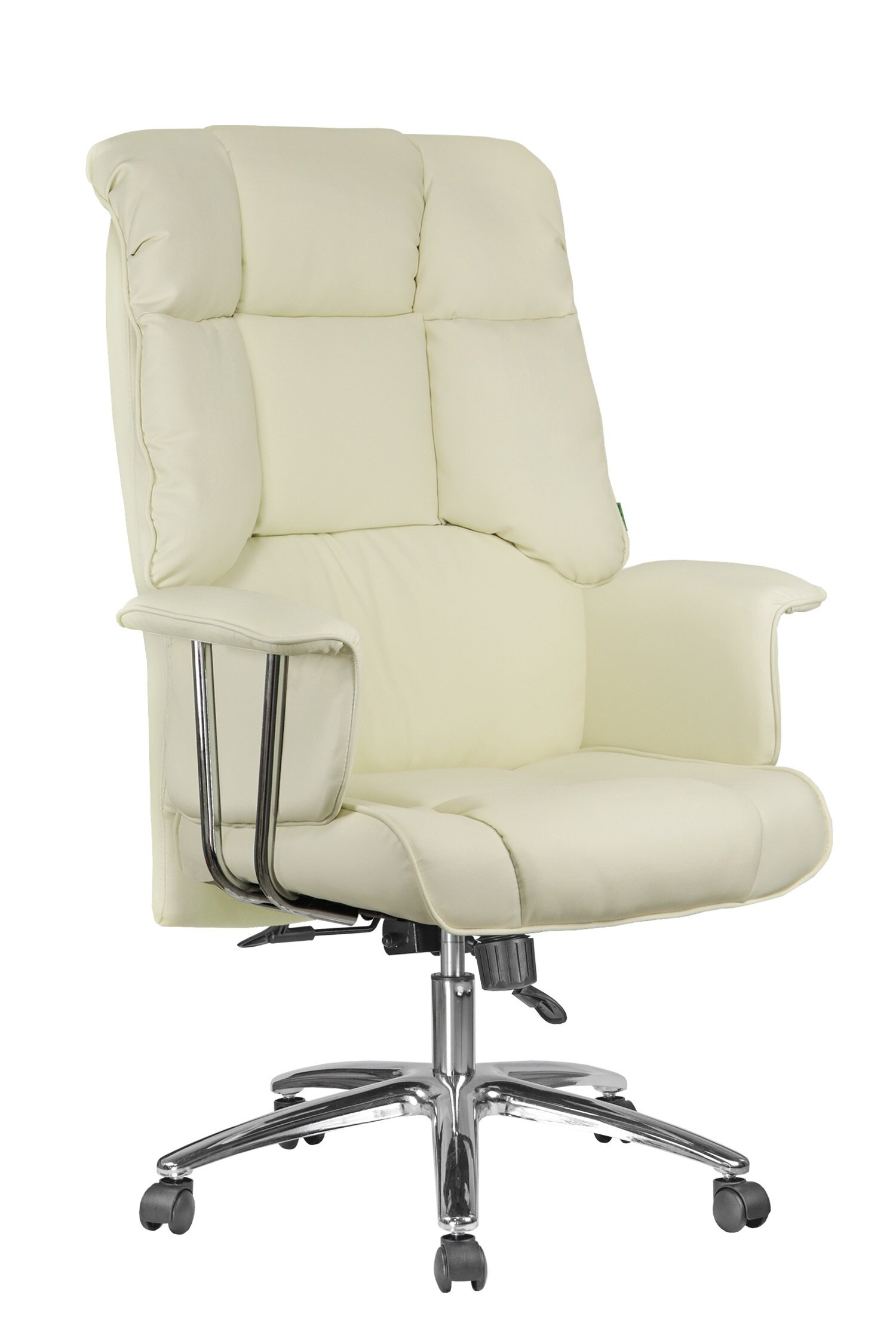 Офисное кресло Riva Chair 9502 кремовая экокожа