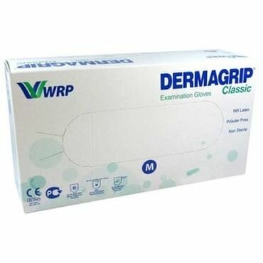 Перчатки медицинские Азия Пасифик Перчатки смотр н/стерил латекс Dermagrip classic неопудр текстур M №50