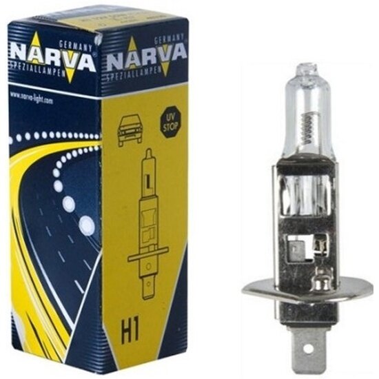Лампа автомобильная NARVA Rally H1 100W P14.5s 12V, 1шт, 483503000